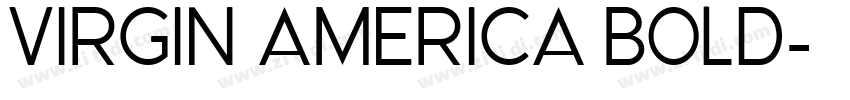 Virgin America Bold字体转换